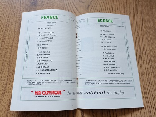 France v Scotland Rugby Union Programmes 1959 - 2015 - Picture 10 of 40