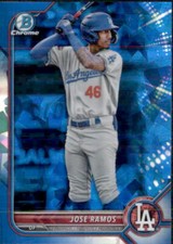 2022 BOWMAN CHROME PROSPECT SAPPHIRE LOS ANGELES DODGERS - JOSE RAMOS #BDC-228