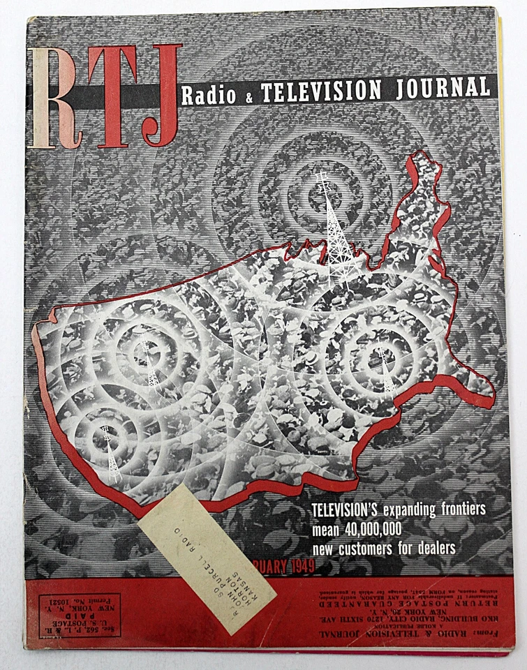 Radio & Appliance Journal Magazine February 1949 Electronics Ads TVs Radios + - Image 2 of 4
