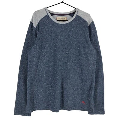 TOMMY BAHAMA Pull À Col Rond Bleu Pour Hommes Taille L - Photo 1/4