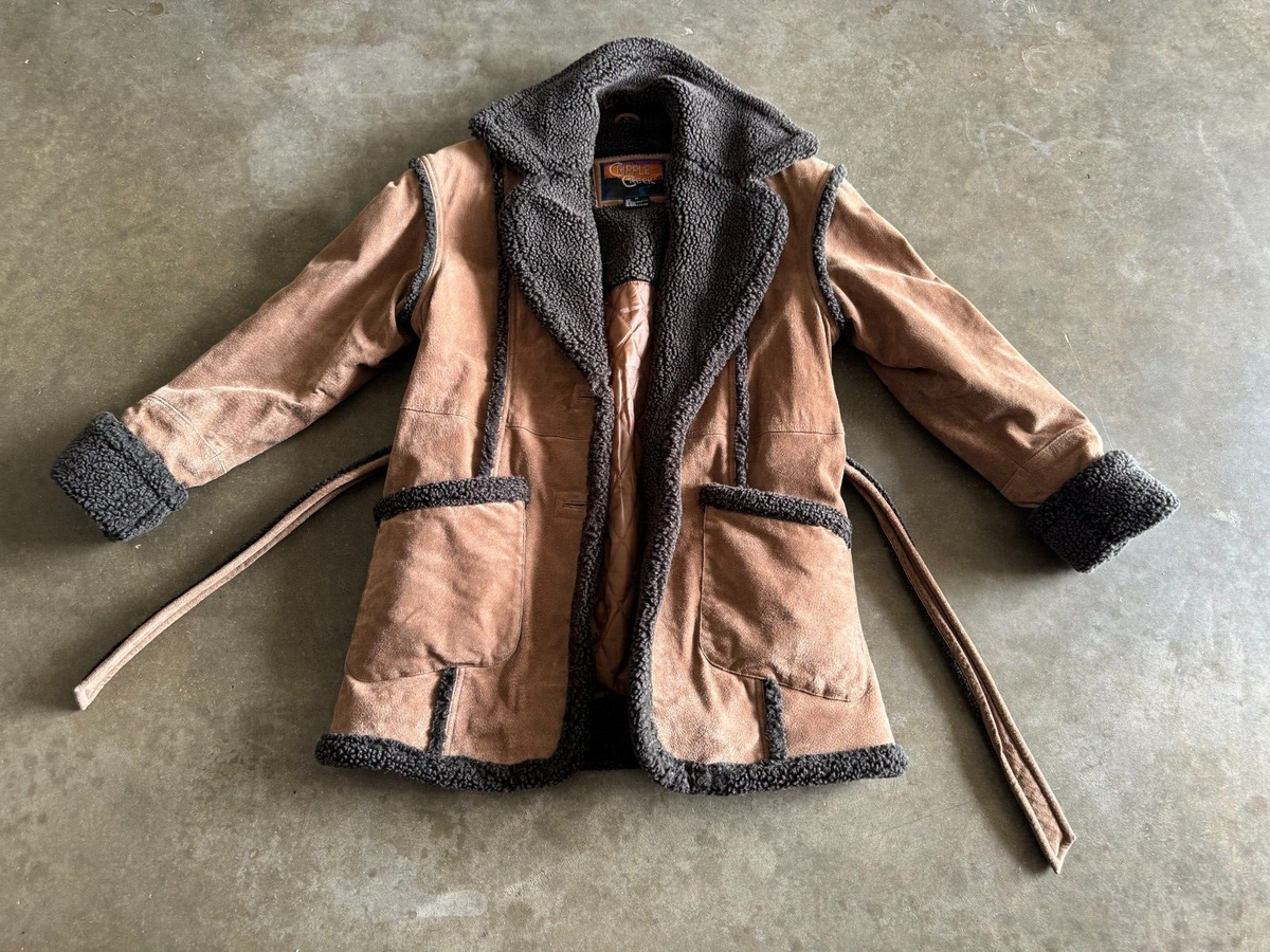 Vintage cripple creek women's leather Heavy jacket medium | eBay