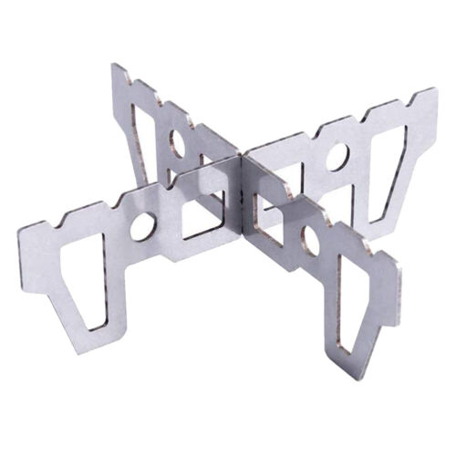 Portable Outdoor Titanium Alcohol Stove Mini Support Stand Cross Stand Rack SG - Photo 1 sur 8