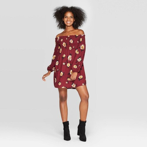 Floral Print Long Sleeve Smocked Top 