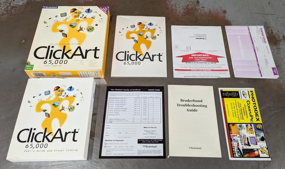 Click Art 65,000 Starter Image Pak Software  Windows 3.1, 95  Stationery Shop - Image 2 of 4