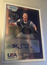 BLAKE SWIHART 2010 Bowman Chrome USA AUTO Autograph Redemption /99 Boston RedSox