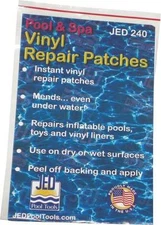 NEW JED 35-240 VINYL SWIMMING POOL ASSORTMENT PACK REPAIR PATCHES 8427148