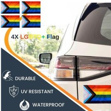 4Pcs Gay Pride LGBTQ Flag car Magnet 4" x 6" Fridge Mailbox Sign Heavy Duty