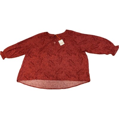New 4X Knox Rose Shirt Tunic Top Womens Plus Red Dot Print