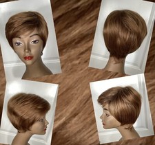 New Wig Auburn/Red Cute Pixie Style Sz Average Bangs Layered Adjustable NEW F-2