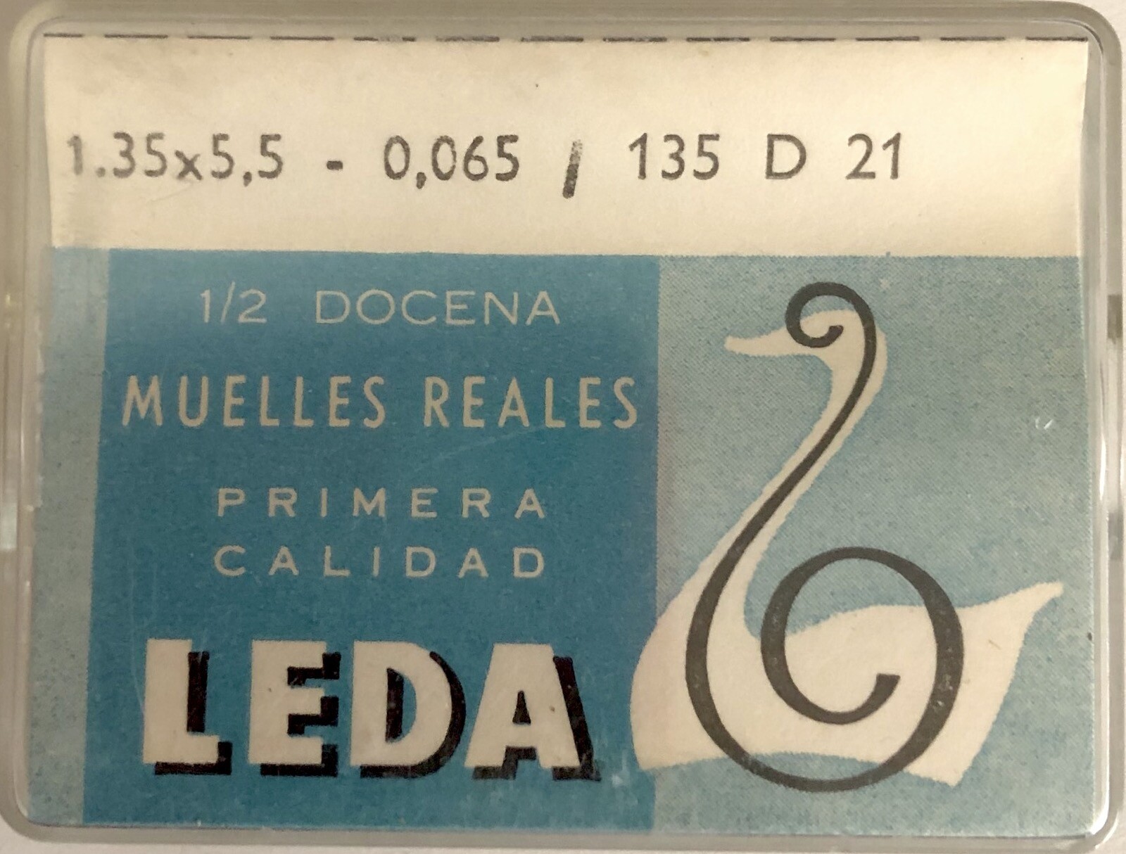 1X Mainspring 4650 1.35x0.065mm Ø5.5 Spring 135D 21