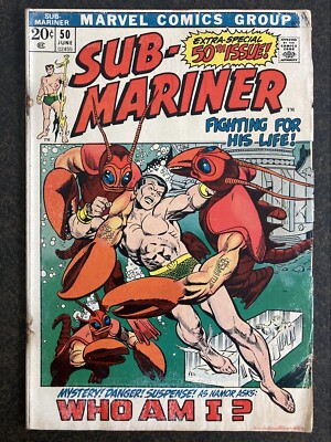 SUB-MARINER #50 1ST NAMORITA 1972 NAMOR BLACK PANTHER WAKANDA FOREVER MCU  MOVIE