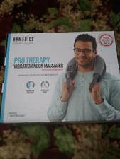 Homedics Neck Massager w/Heat Pro Therapy Portable Adjustable Vibration tested