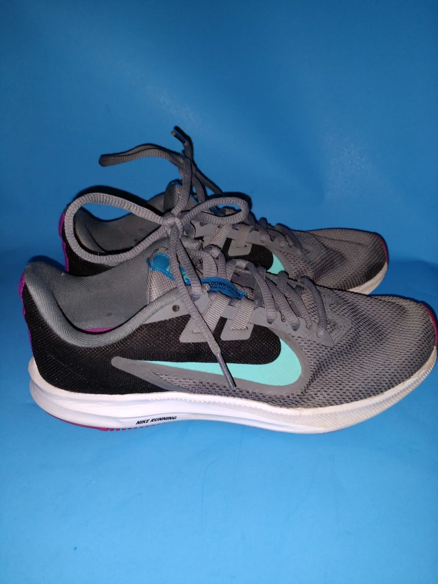 Nike women's downshifter 9 clearance running shoes - grey/blue