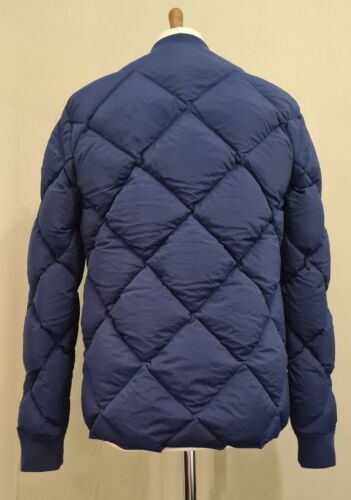 Superdry Dry Duck Down Quilted Bomber Jacket Navy Small - Picture 8 of 14
