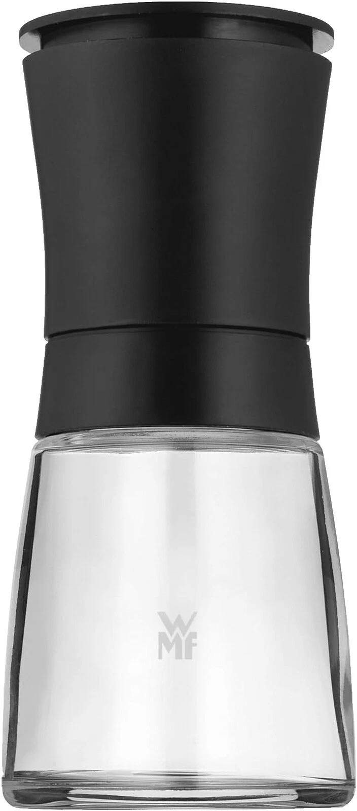 Black Glass Salt & Pepper Shakers & Mills