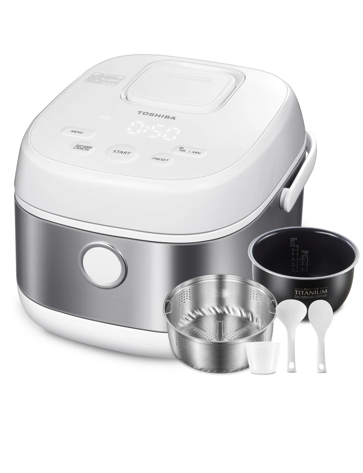 TOSHIBA Induction Heating Rice Cooker - Low Carb Low Sugar Digital Steamer
Opens in a new window or