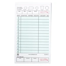 2-Part Carbonless Loose Guest Checks GC4797, Bottom Receipt, 2,000 Loose Checks