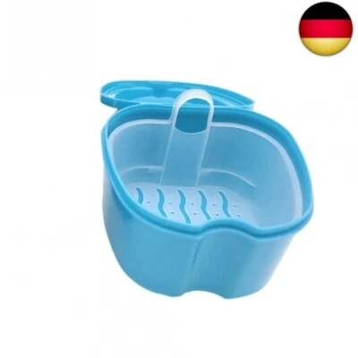 SUPVOX Zahnprothesendose Prothese Teeth Aufbewahrungsbox Fall mit Netz (Blau)