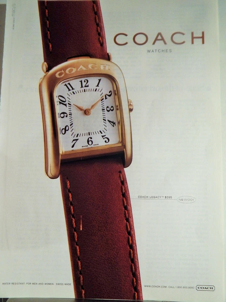 Coach legacy watch cheap