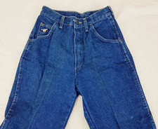 VINTAGE WRANGLER - JUNIOR FIT 7 -BLUE DENIM HIGH RISE JEANS 1 BACK POCKET