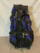 L.L. Bean Extra Large Capacity Internal Frame Backpack Black/Blue ~10x16x30"