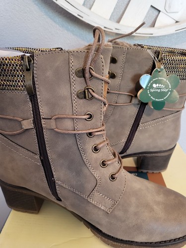Spring Step Hellewn Boots Taupe New Sz 9.5 Ret $129 - Picture 5 of 13
