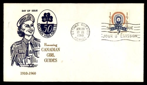 Mayfairstamps Canada FDC 1960 girl guides 50th anniversary First Day Cover aax_6