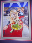 PARIS  Hilton  "HELLTON-"ORIGINAL  art  PAINTING -              ekim — photo 4
