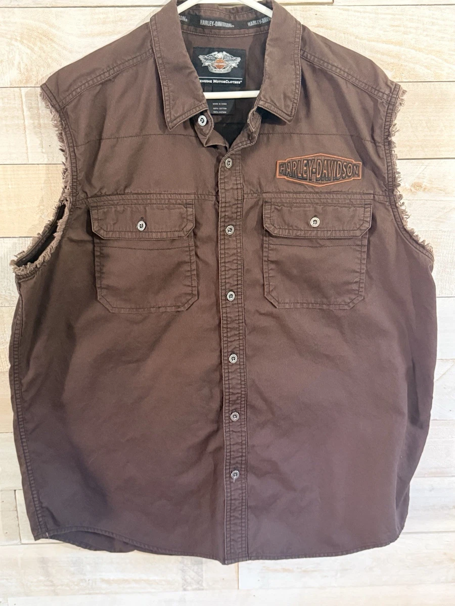 25+ Harley-Davidson Brown Sleeveless Shirts for Men for sale