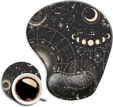 Ergonomic Mouse Pad with Wrist Support, Cute Mouse Pads with Non-Slip Rubber Bas