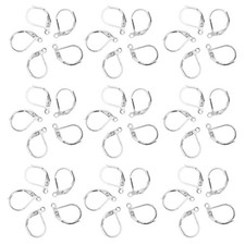 100 Pcs Earring Parts Jewelry Making Finding Component Diy Hoops