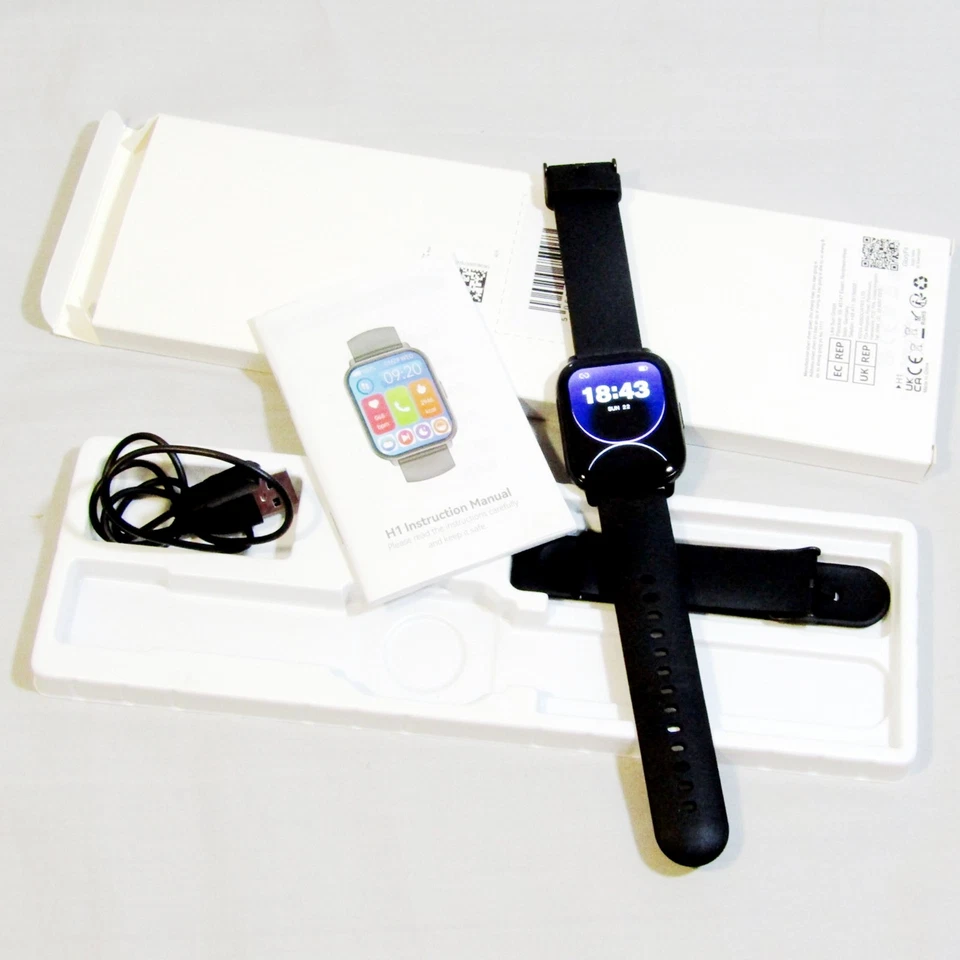 Ruimen H1 Touch Screen Fitness Pedometer Smart Watch for Android iOS, photo 1 of 5