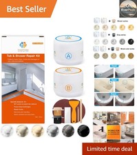 Complete 3.7oz Fiberglass Kit: Odorless, Easy Repair for Any Bathroom Surface