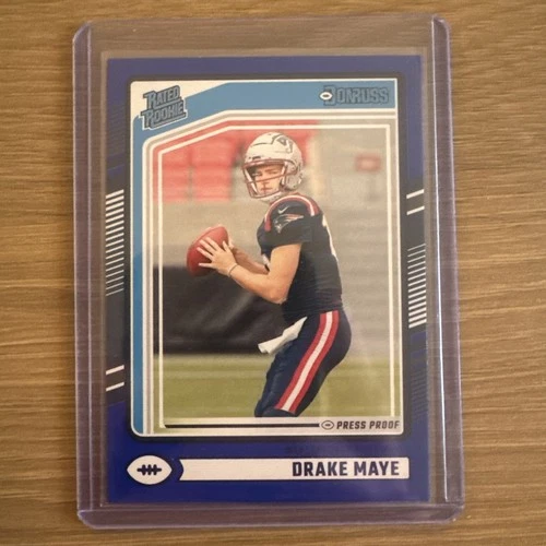 2024 Panini Donruss - Rated Rookie Drake Maye #379 Blue Press Proof (RC)
