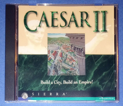 DOS Game CAESAR II 2 (1995) for PC CD-ROM in Jewel Case for 486 / Pentium