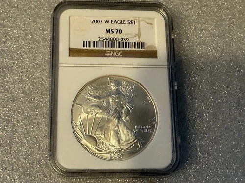 2007-W American Silver Eagle NGC MS70  1 oz Silver