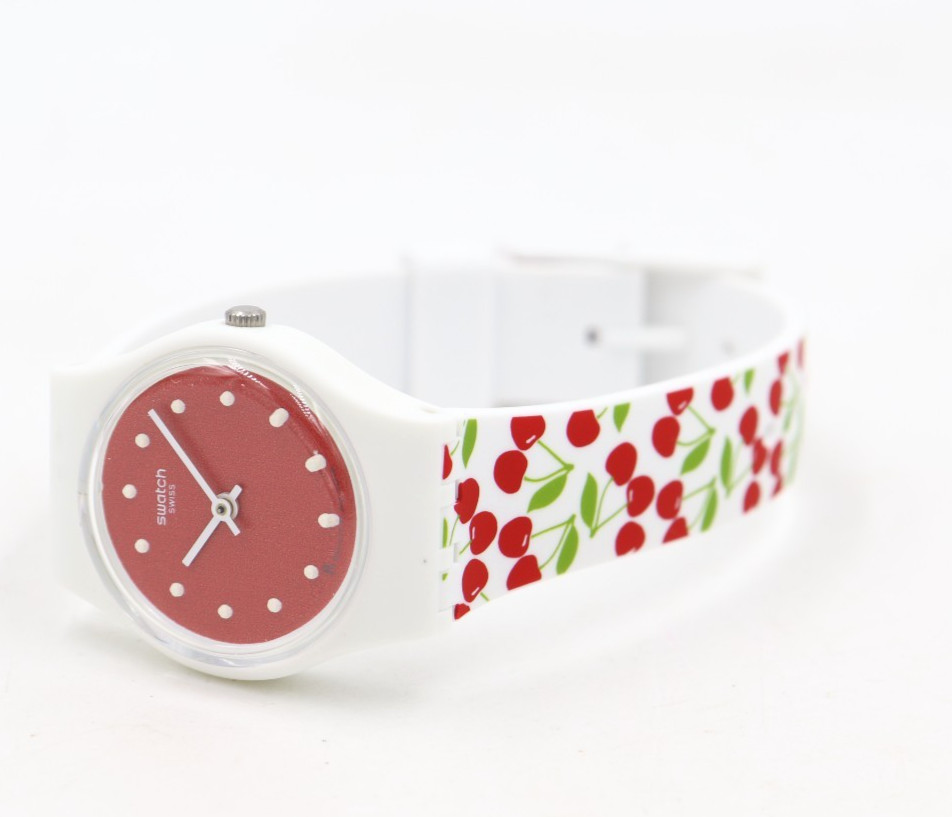 New Swiss Swatch Originals CERISE MOI Silicone Petite Watch 25m LW167 $70
