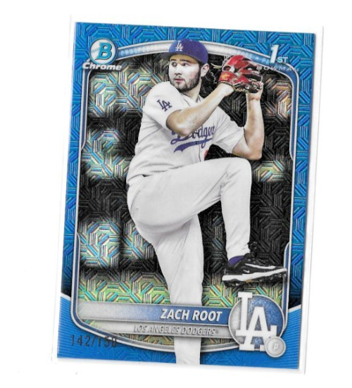 Zach Root 2025 Bowman Draft Blue Mojo Refractor Parallel #BDC-22 #d 142/150