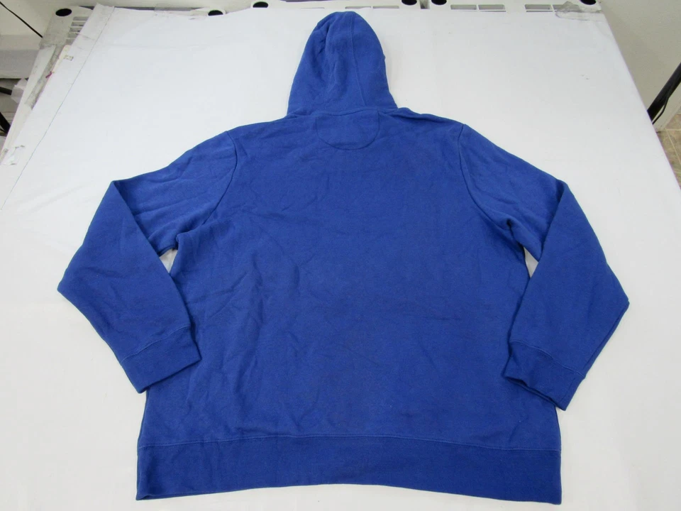 New -Dirty- Philadelphia 76ers Mens Size 2XL Blue Hoodie w/ Distressed Print - Image 2 of 3