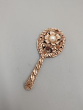 Vintage Florenza Small Floral Vanity Mirror