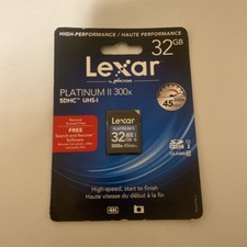 OEM Lexar Platinum II 32GB SDHC I UHS-I Memory Card Class 10 300x