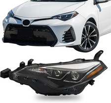 2017-19 Corolla SE XLE XSE Driver Side Headlight Assembly Compatible Replacement