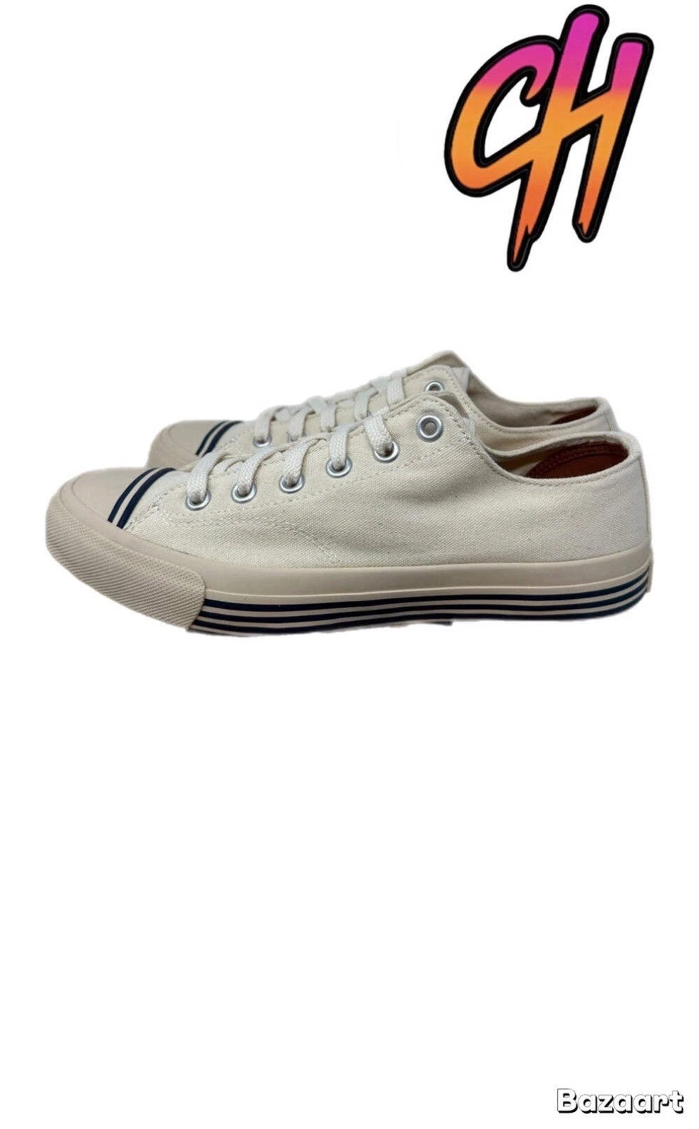 Pro-Keds Super 69er Eco Lace Up Lo Cream Canvas Unbleached Shoes Sneaker