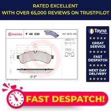 Brake Pads Set Rear PA6030 Brembo 42555633 425556633 500055652 504232820 29231