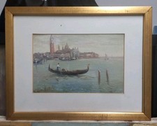 ANTICO QUADRO DIPINTO GAETANO BOCCHETTI VENEZIA NAPOLI