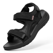 FitVille Womens Wide Fit Casual Sandals Adjustable Straps Arch Support Summer