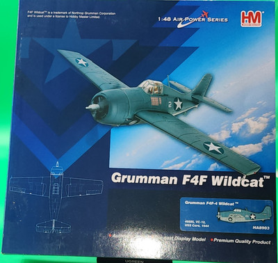Hobby Master HA8901 Grumman F4F-4 Wildcat 46685 VC-12, USS Cora, 1944 - HA8903