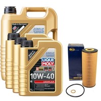 MotoröL Set Leichtlauf 10W-40 Liqui Moly 8 Liter + ÖLfilter FüR Daewoo Mercedes
