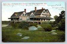 Grover Cleveland's Gray Gables Buzzards Bay MA Postcard 1904