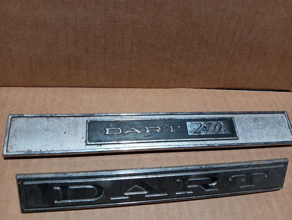 Dodge Dart Dart 270 1964 emblemas de metal lote de 3. OEM  Foto 2 de 4